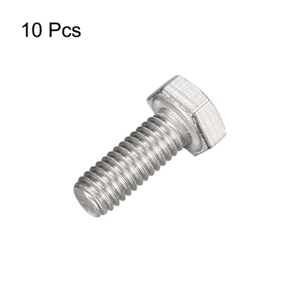 Harfington Uxcell M6x16mm Hex Bolts 304 Stainless Steel Hexagon Screw Bolt 10pcs