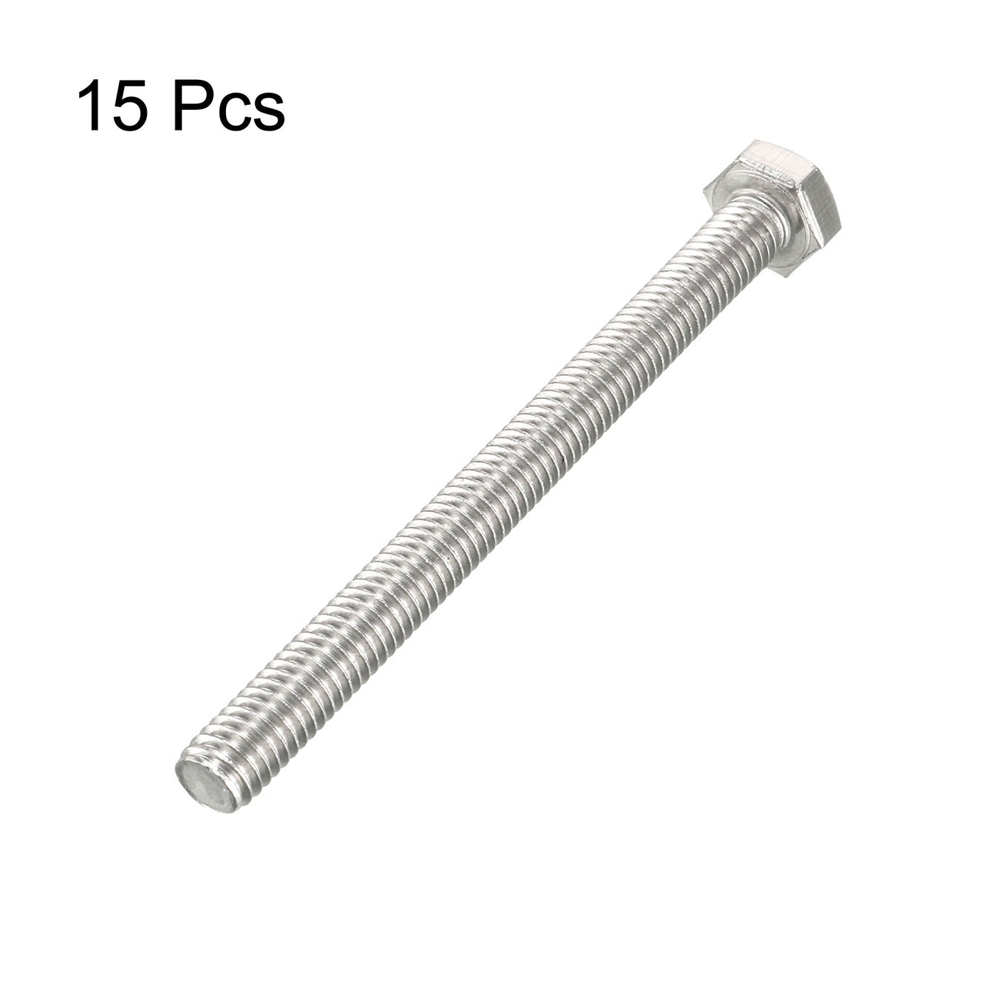 uxcell Uxcell M6x70mm Hex Bolts 304 Stainless Steel Hexagon Screw Bolt 15pcs