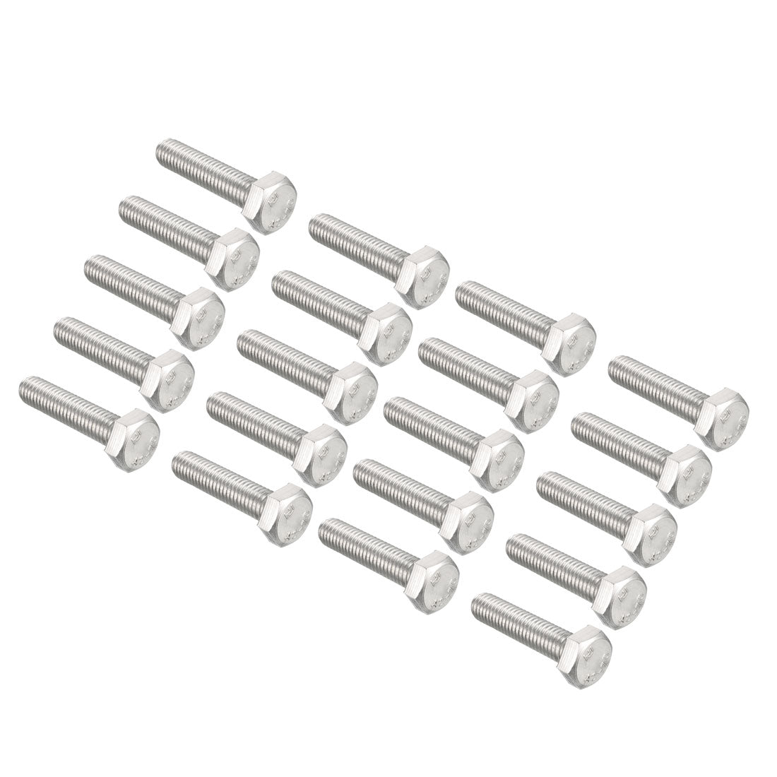 uxcell Uxcell M8x35mm Hex Bolts 304 Stainless Steel Hexagon Screw Bolt 20pcs