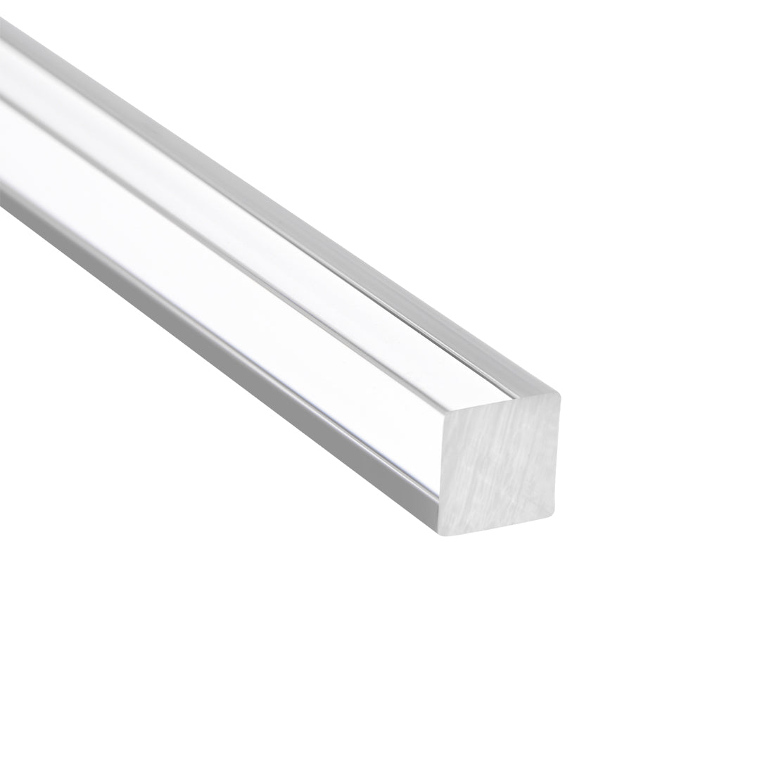 uxcell Uxcell 8mmx8mmx250mm Clear Solid Acrylic Square Rod PMMA Bar 2pcs