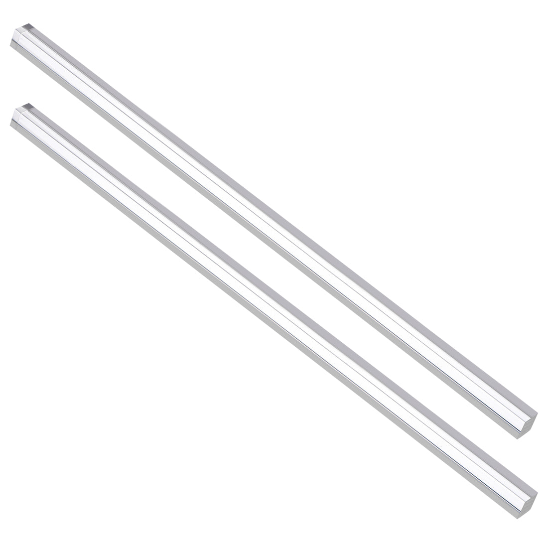 uxcell Uxcell 8mmx8mmx250mm Clear Solid Acrylic Square Rod PMMA Bar 2pcs