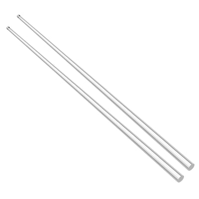 Harfington Uxcell 5mmx500mm Round Shape Solid Acrylic Rod PMMA Extruded Bar Clear 2Pcs