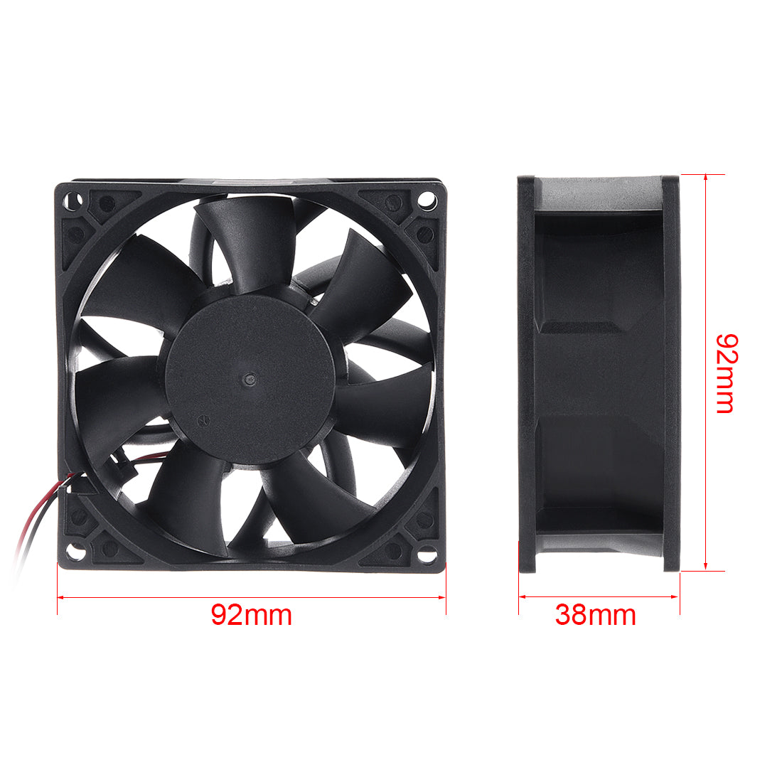 uxcell Uxcell SNOWFAN Authorized 92mm x 92mm x 38mm 24V Brushless DC Cooling Fan #0293