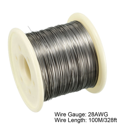 Harfington Uxcell 0.3mm 28AWG Heating Resistor Wire Nichrome Resistance Wires for Heating Elements 328ft