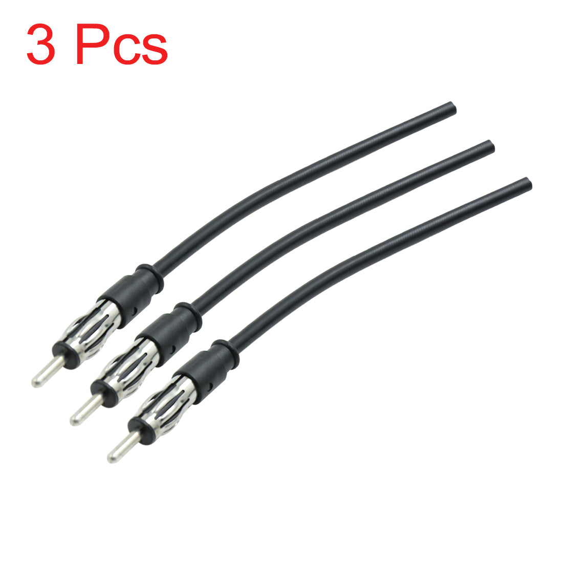 Harfington 3pcs DC 12V Car FM Radio Audio CD Aerial Antenna Adaptor Extension Wire Cable