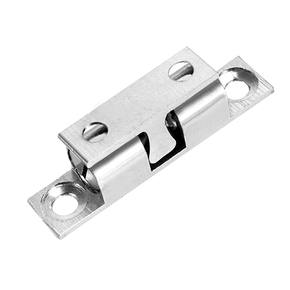 uxcell Uxcell Cabinet Door Closet Brass Double Ball Catch Tension Latch 40mm L Silver Tone