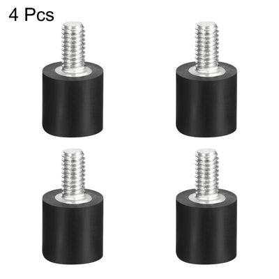 Harfington Uxcell Thread Male Female Rubber Mounts,Vibration Isolators 4pcs