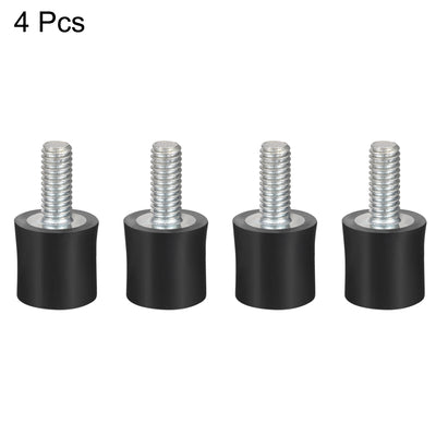 Harfington Uxcell Thread Male Female Rubber Mounts,Vibration Isolators 4pcs