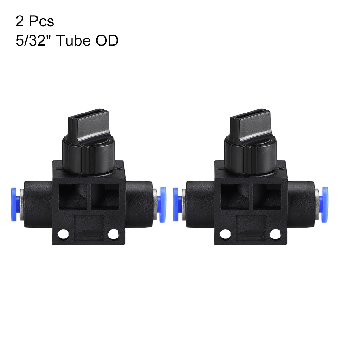 uxcell Uxcell 4mm OD Pneumatic Air Flow Control Speed Valve Union Straight 2pcs