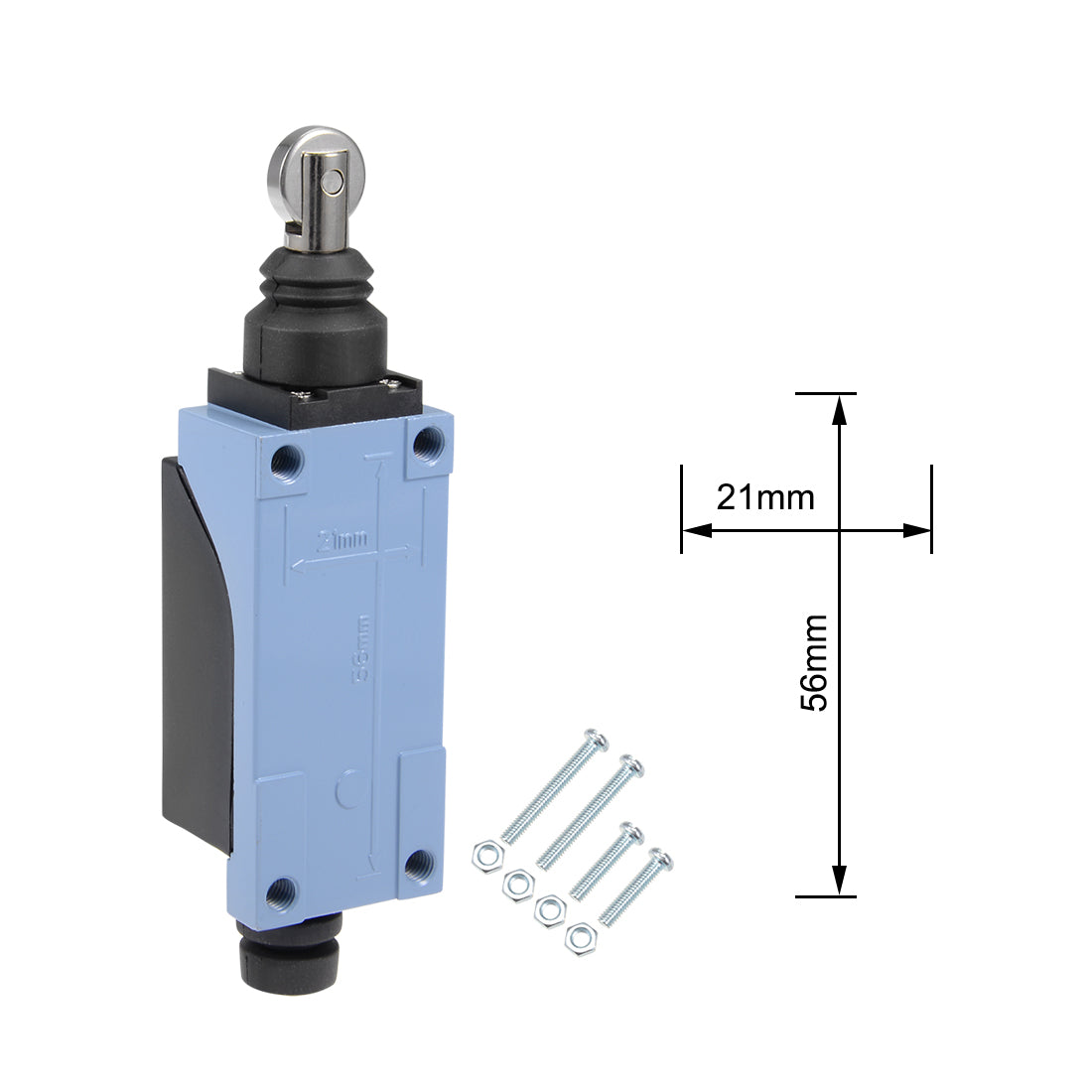 uxcell Uxcell TZ-8112 Limit Switch Roller Plunger 1NC+1NO for CNC Mill Laser Plasma IP65