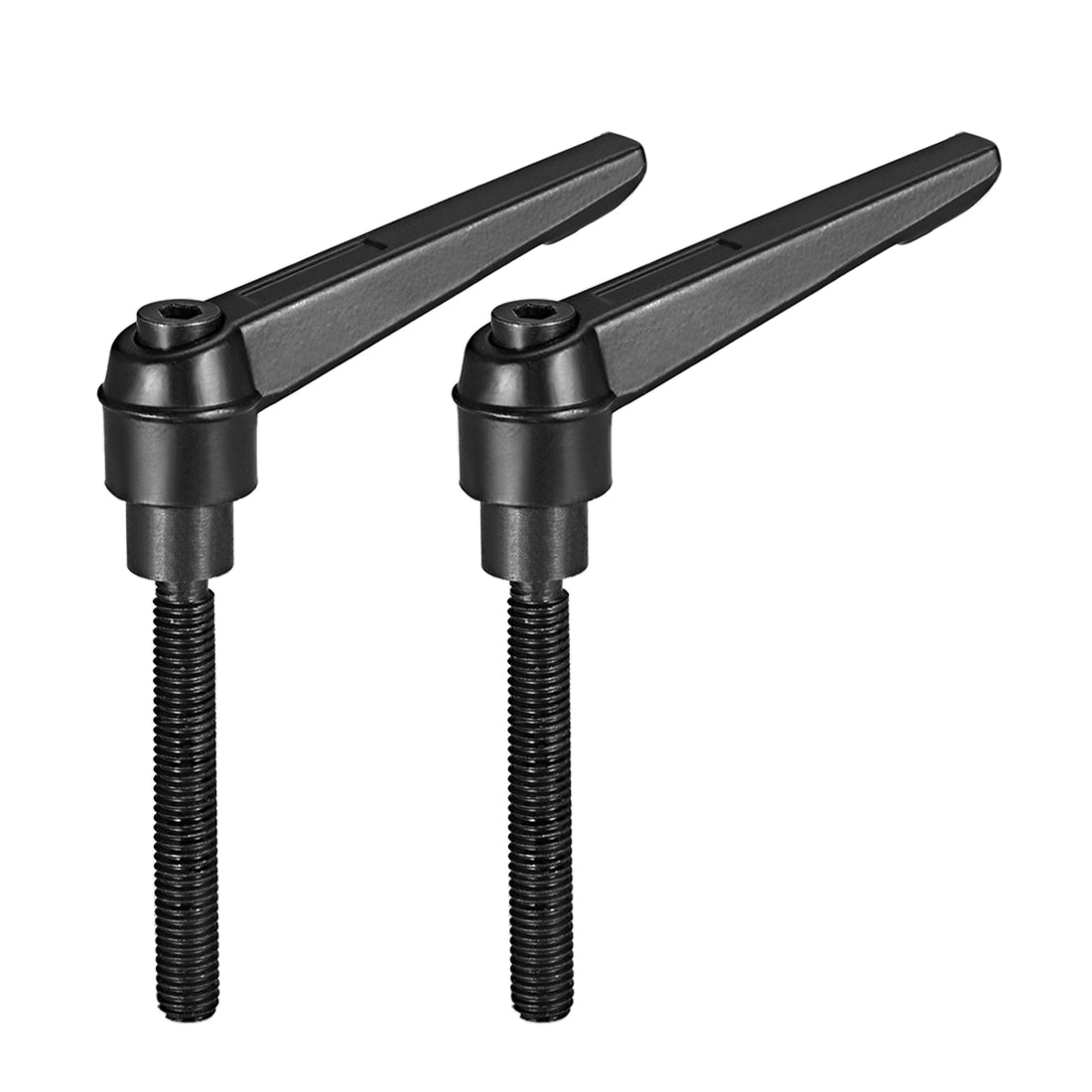 Uxcell Uxcell M6 x 16mmThread Push Button Ratchet Level Adjustable Handle Male Threaded Stud 2pcs