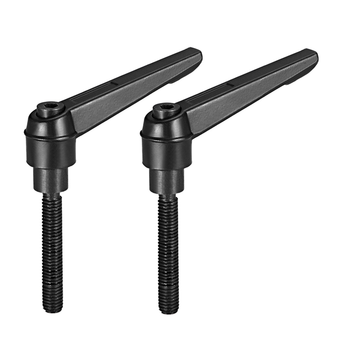 Uxcell Uxcell M6 x 16mmThread Push Button Ratchet Level Adjustable Handle Male Threaded Stud 2pcs