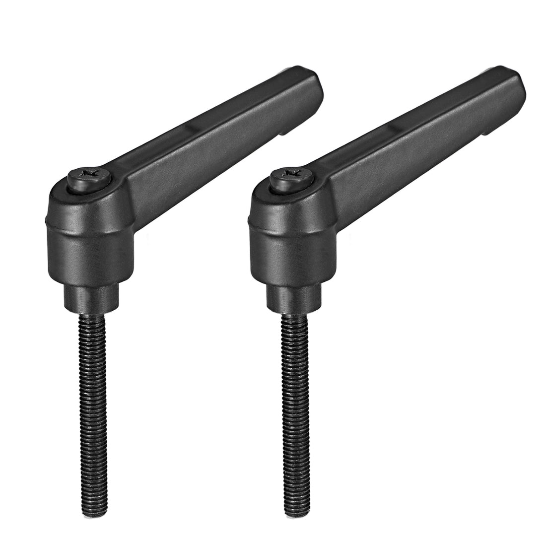 Uxcell Uxcell M6 x 16mmThread Push Button Ratchet Level Adjustable Handle Male Threaded Stud 2pcs