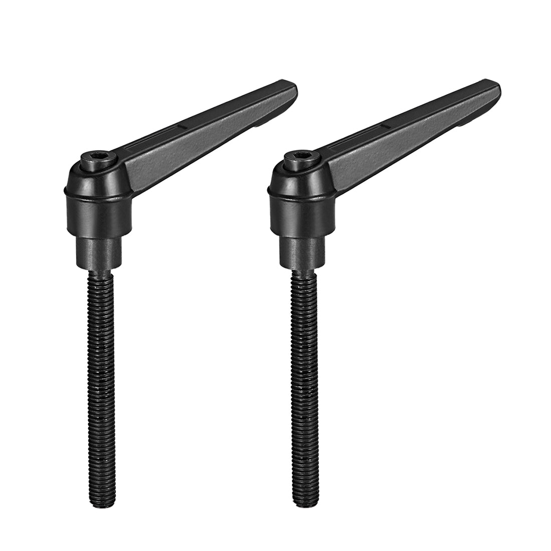 Uxcell Uxcell M6 x 16mmThread Push Button Ratchet Level Adjustable Handle Male Threaded Stud 2pcs