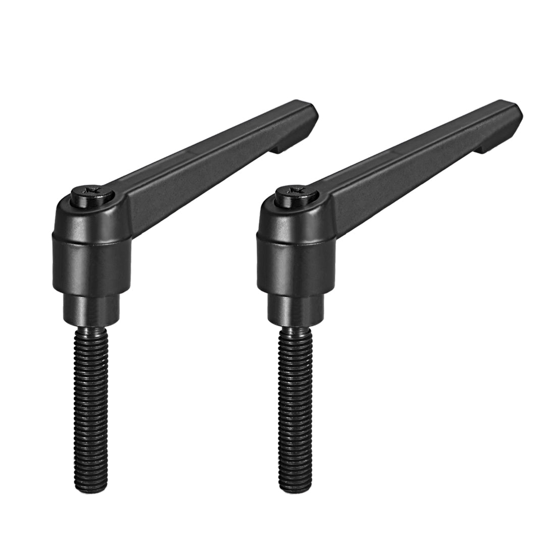 Uxcell Uxcell M6 x 16mmThread Push Button Ratchet Level Adjustable Handle Male Threaded Stud 2pcs