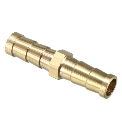 uxcell Uxcell 8mm Brass Barb Hose Fitting Straight Connector Coupler