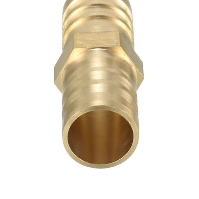 Harfington Uxcell 16mm Brass Barb Hose Fitting Straight Connector Coupler