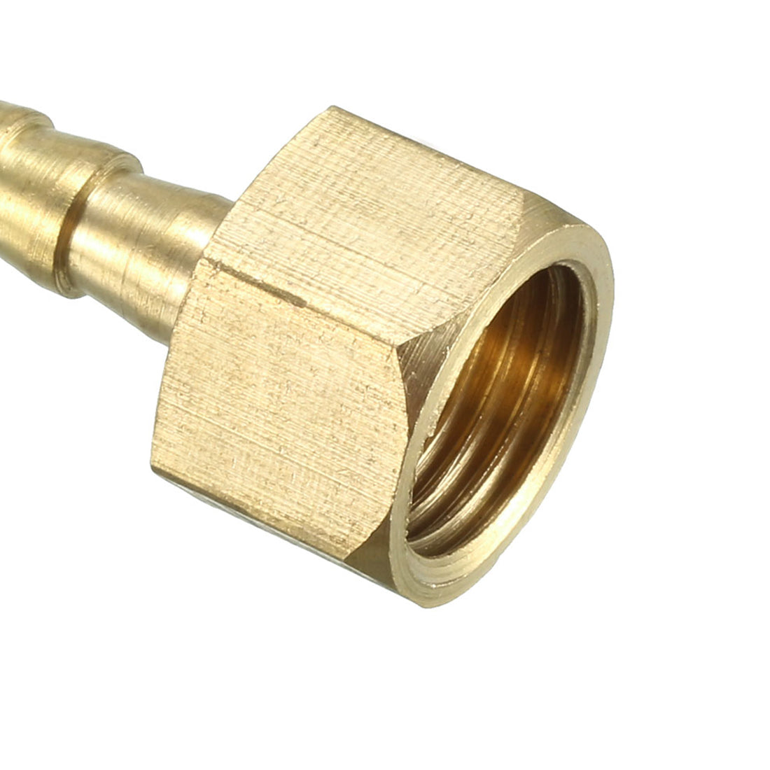 uxcell Uxcell Brass Barb Hose Fitting Connector Adapter 6mm Barbed x G1/4 Female Pipe