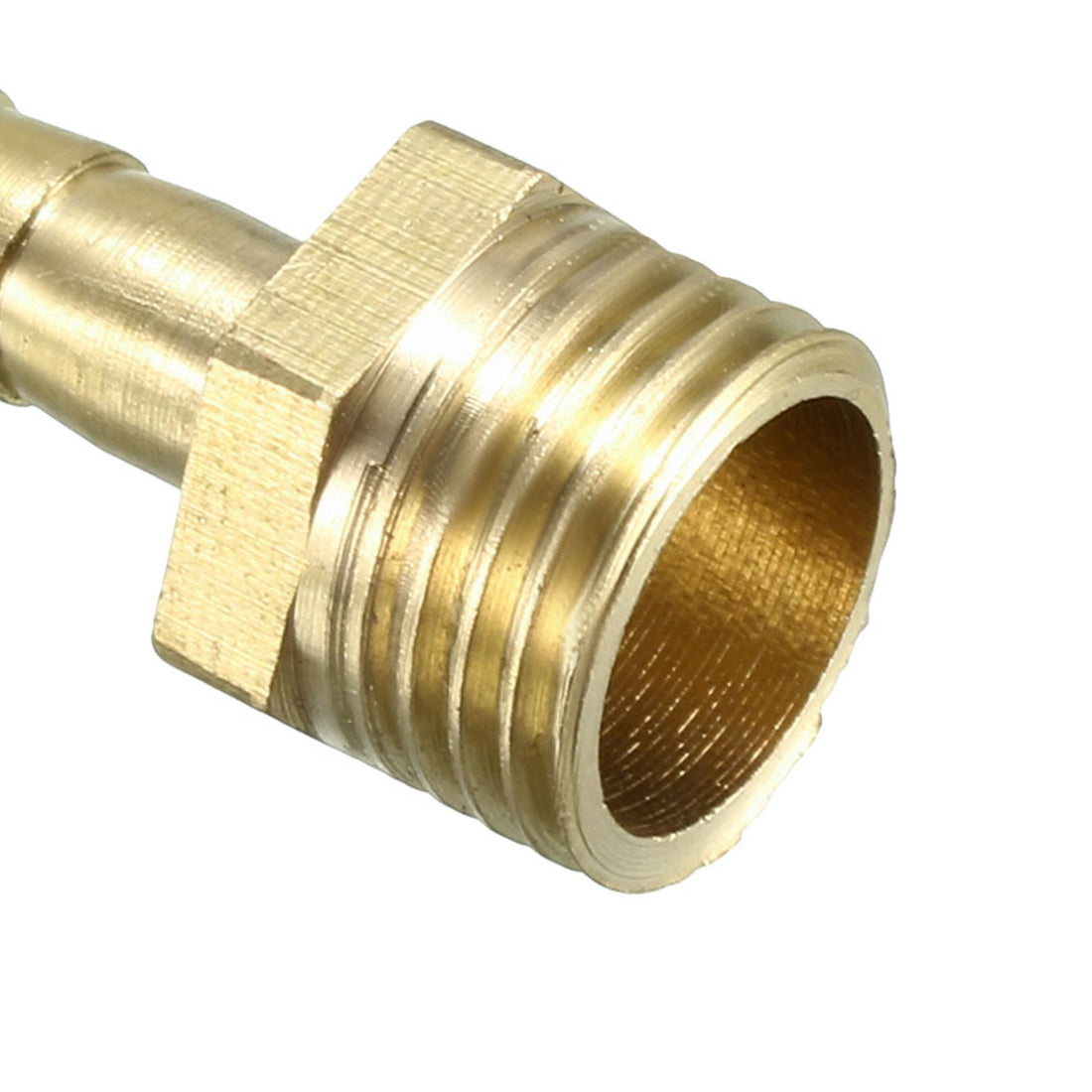 uxcell Uxcell Brass Barb Hose Fitting Connector Adapter 6mm Barbed x 1/4 PT Male Pipe