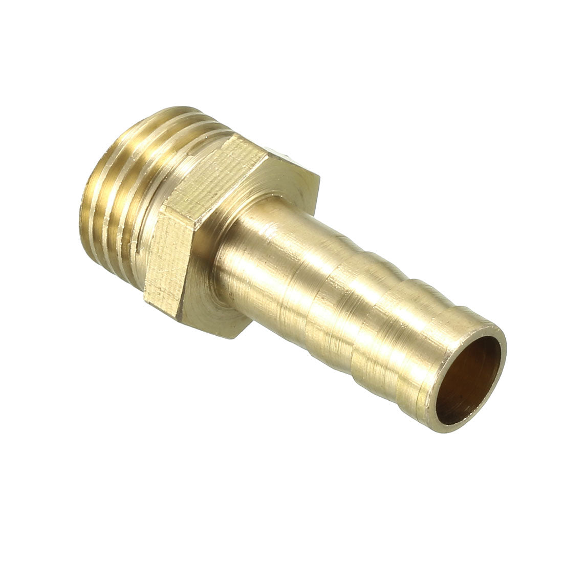 uxcell Uxcell Brass Barb Hose Fitting Connector Adapter 8mm Barbed x G1/4 Male Pipe