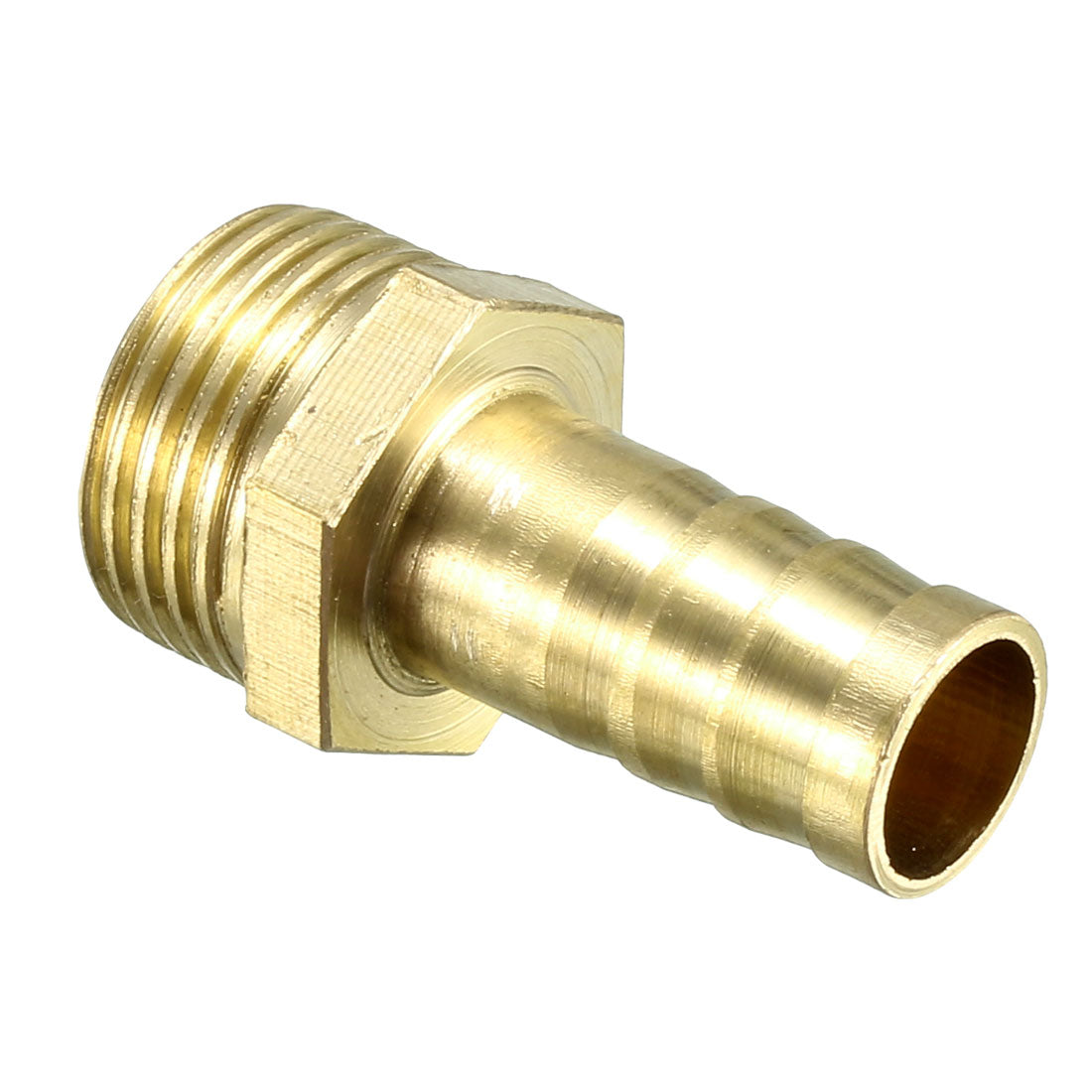 uxcell Uxcell Brass Barb Hose Fitting Connector Adapter 10mm Barbed x G3/8 Male Pipe, 1pcs