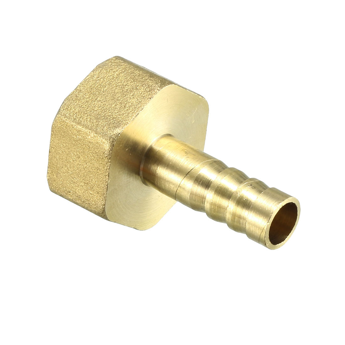 uxcell Uxcell Brass Barb Hose Fitting Connector Adapter 8mm Barbed x 1/2 PT Female Pipe