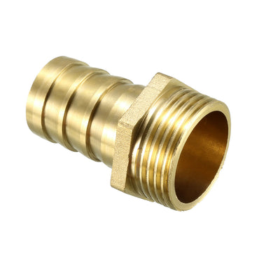 uxcell Uxcell Brass Barb Hose Fitting Connector Adapter 25mm Barbed x 1 PT Male Pipe