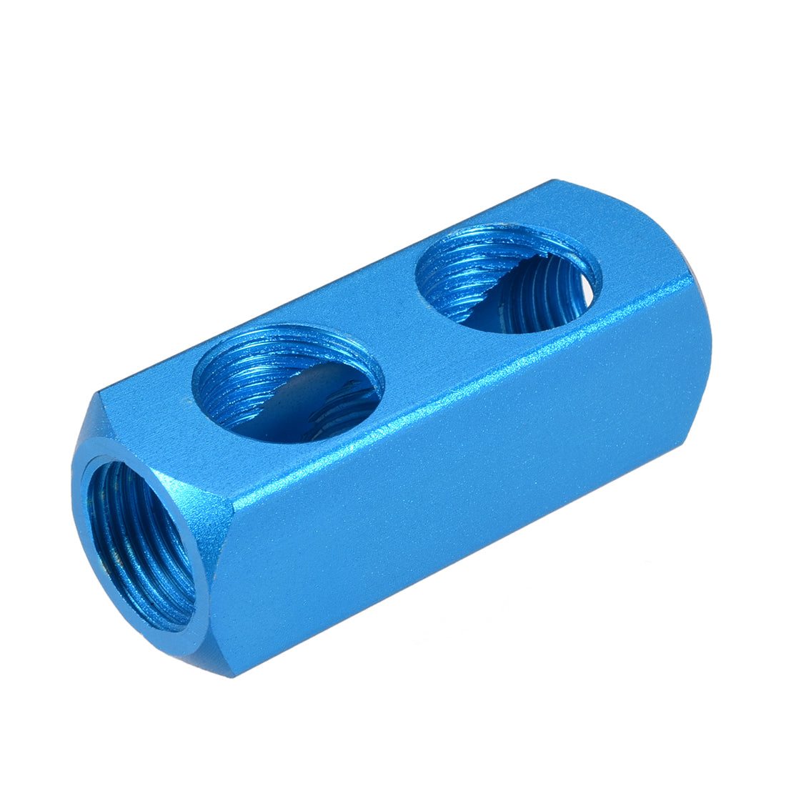 uxcell Uxcell 2Stk. G Gewinde Pneumatisch 5Port 2-Weg Luftschlauch Inline Verteilerblock 1/2" de