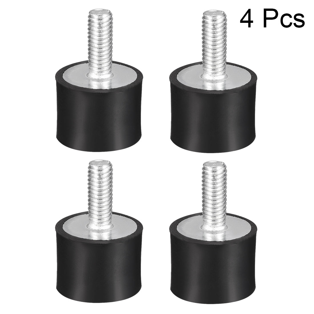 uxcell Uxcell Thread Male Female Rubber Mounts,Vibration Isolators 4pcs