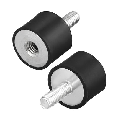 Harfington Uxcell Thread Male Female Rubber Mounts,Vibration Isolators 4pcs