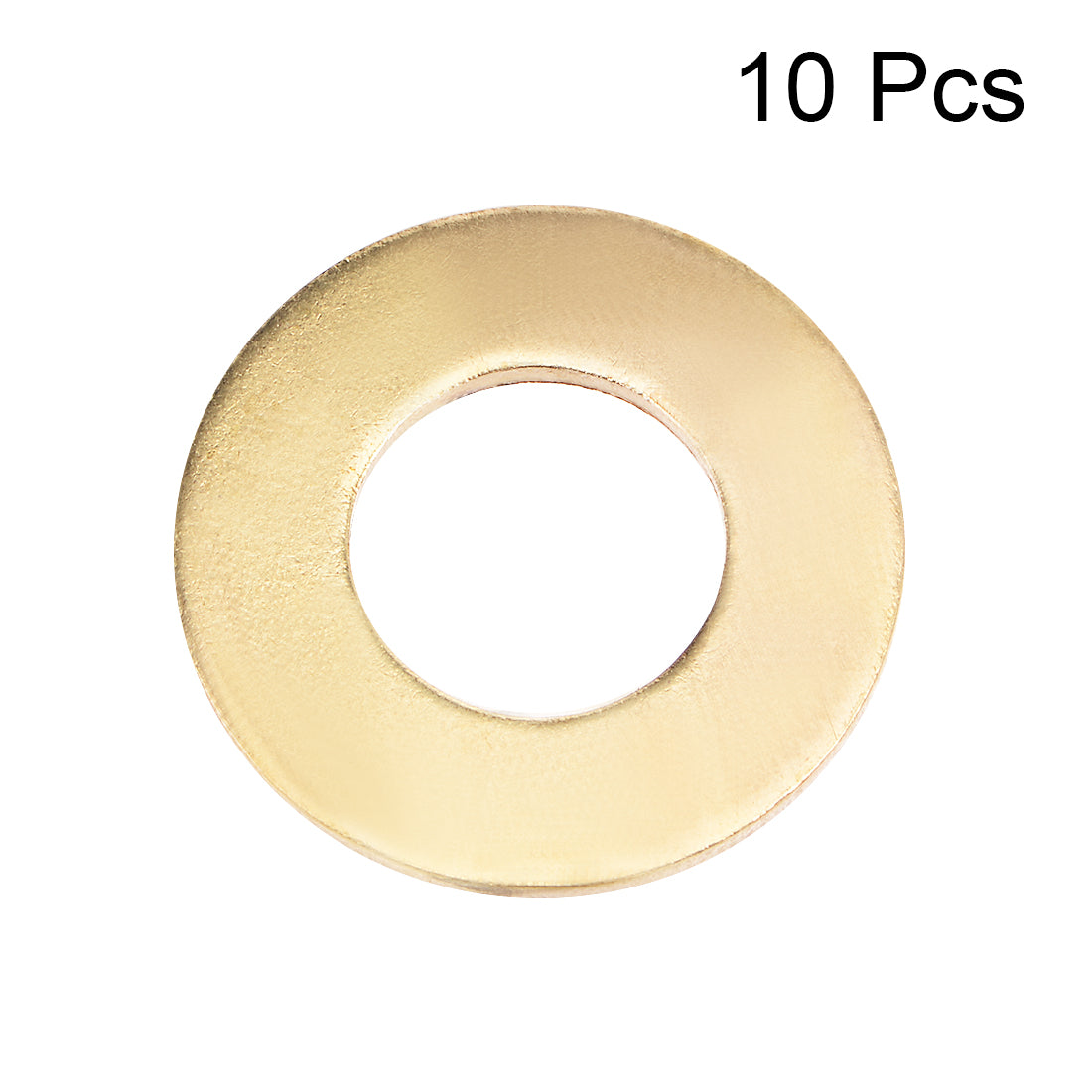 uxcell Uxcell 10Pcs 14.2mm x 28mm x 2mm Brass Flat Washer for Screw Bolt