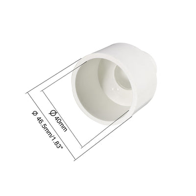 Harfington Uxcell 40mm x 20mm Metric PVC Reducing Coupling Hub by Hub Pipe Fitting Adapter Connector 2pcs