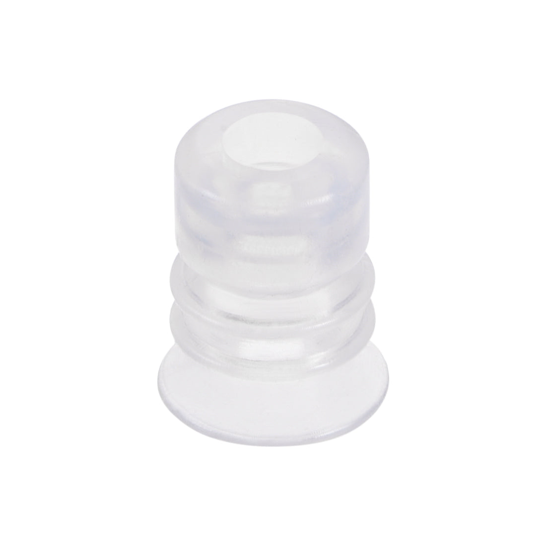 uxcell Uxcell Clear White Soft Silicone Waterproof Vacuum Suction Cup 12mmx5mm Bellows Suction Cup