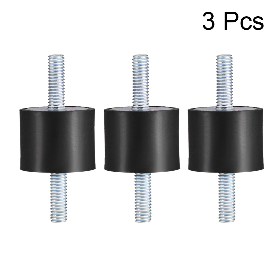 uxcell Uxcell 25 x 20mm Rubber Mounts,Vibration Isolators,with M6 x 18mm Studs,3pcs