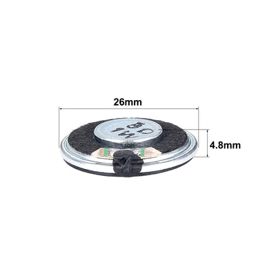 Harfington Uxcell 1W 8 Ohm DIY Audio Speaker Loudspeaker 26mm Round-shape