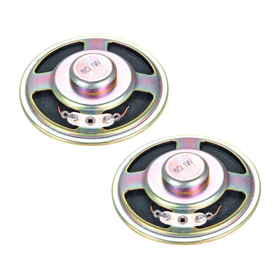 uxcell Uxcell 1W 8 Ohm DIY Audio Speaker Loudspeaker 57mm Round Shape 2pcs