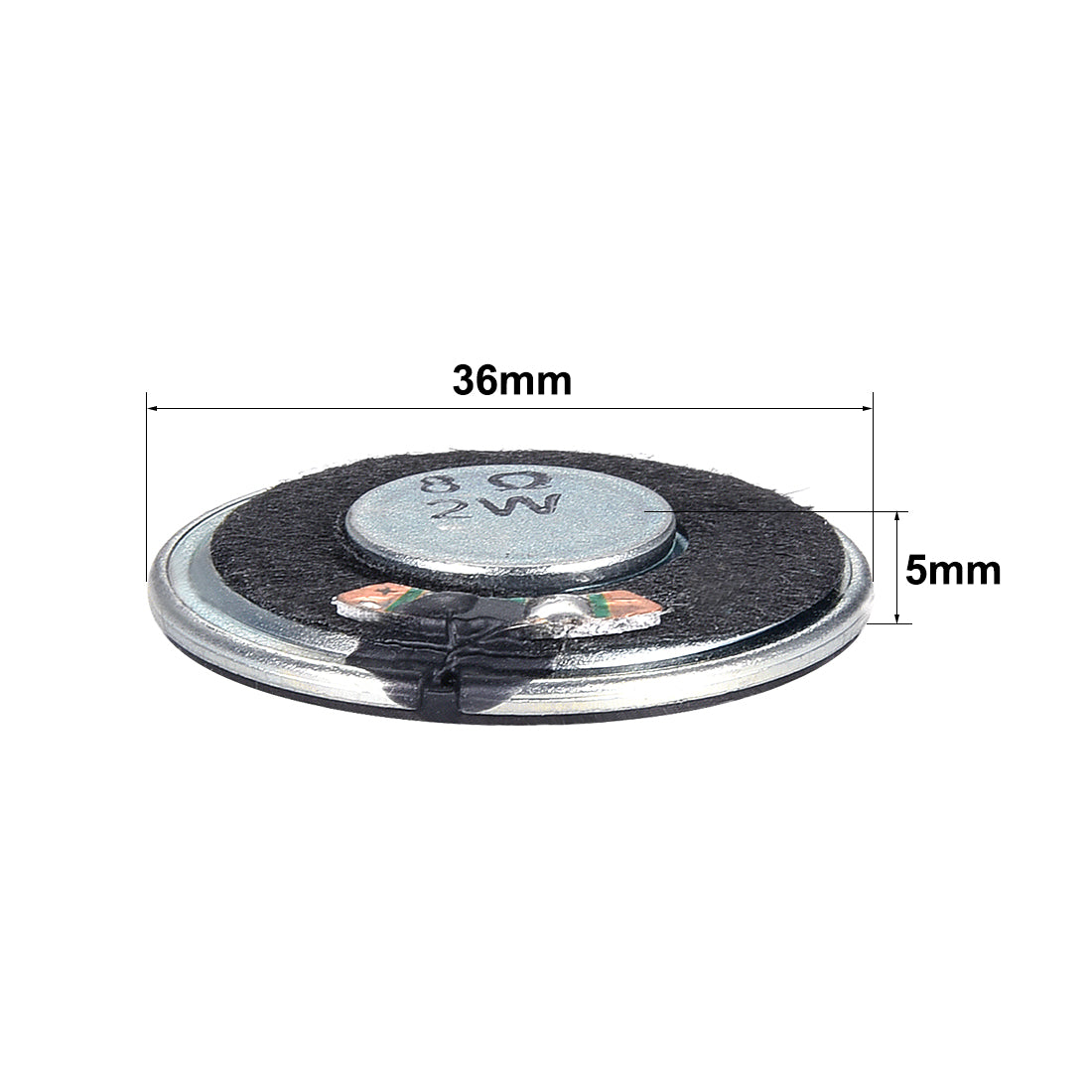 uxcell Uxcell 2W 8 Ohm DIY Audio Speaker Loudspeaker 36mm Round Shape 2pcs