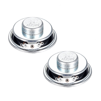 Harfington Uxcell 2Stk 5W 4 Ohm Lautsprecher 50mm runde Form für DIY Audio Lautsprecher