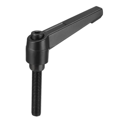 Harfington Uxcell M10 x 25mm Thread Push Button Ratchet Level Adjustable Handle Male Stud