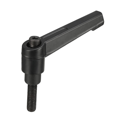 Harfington Uxcell M10 x 25mm Thread Push Button Ratchet Level Adjustable Handle Male Stud