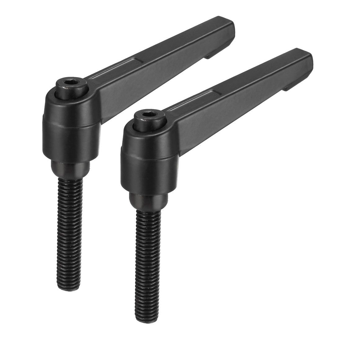 Uxcell Uxcell M6 x 16mmThread Push Button Ratchet Level Adjustable Handle Male Threaded Stud 2pcs