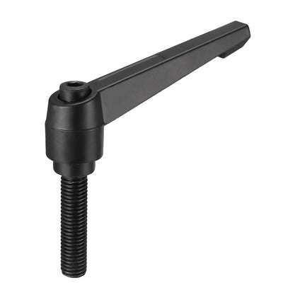 Harfington Uxcell M10 x 25mm Thread Push Button Ratchet Level Adjustable Handle Male Stud