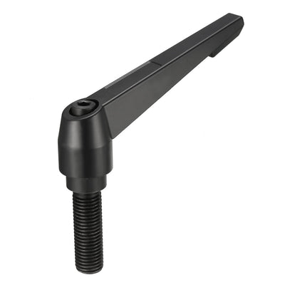 Harfington Uxcell M10 x 25mm Thread Push Button Ratchet Level Adjustable Handle Male Stud