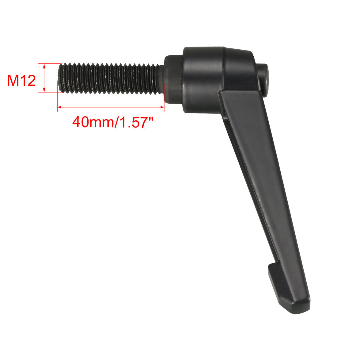 Uxcell Uxcell M10 x 25mm Thread Push Button Ratchet Level Adjustable Handle Male Stud