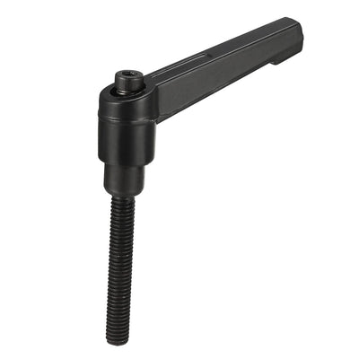 Harfington Uxcell M10 x 25mm Thread Push Button Ratchet Level Adjustable Handle Male Stud