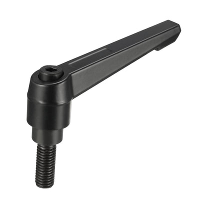 Harfington Uxcell M10 x 25mm Thread Push Button Ratchet Level Adjustable Handle Male Stud