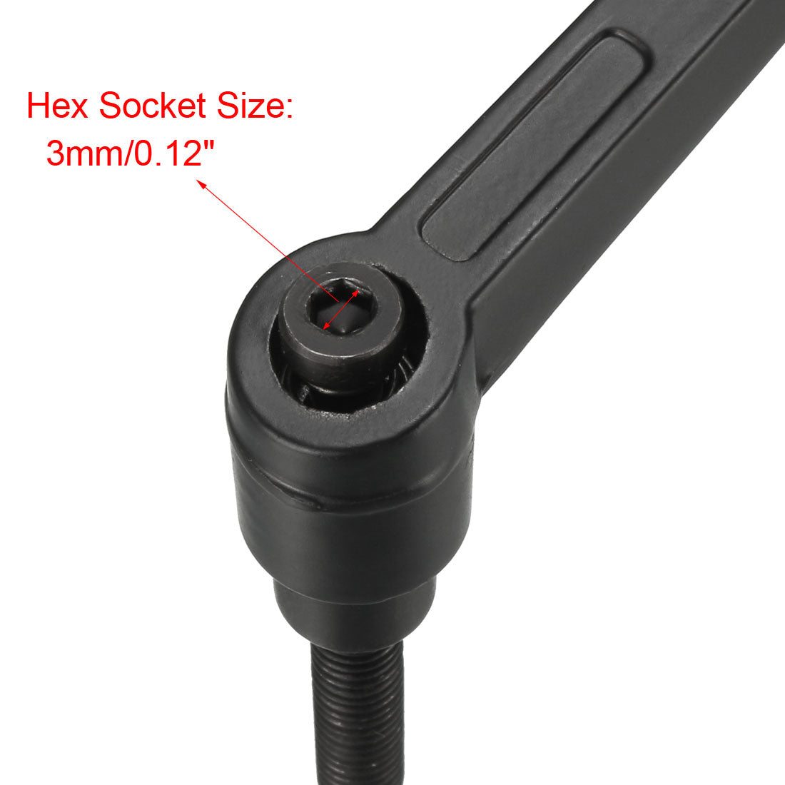 uxcell Uxcell 3Stk Griff verstellbare Klemmhebel Gewinde männlich Stiftschraube M8x25mm