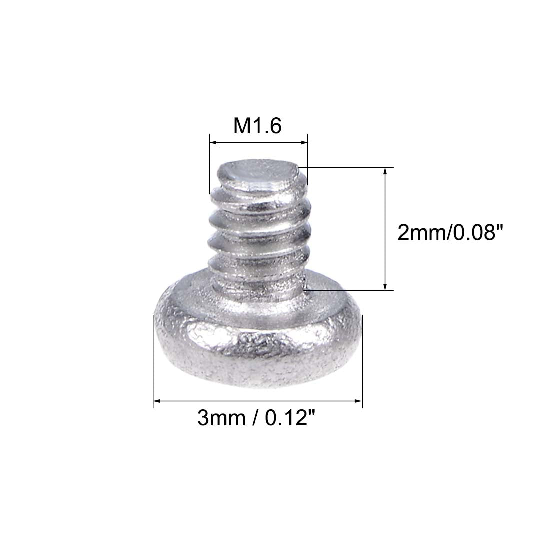 uxcell Uxcell Machine Screws Pan Phillips Cross Head Screw 304 Stainless Steel Fasteners Bolts 50pcs