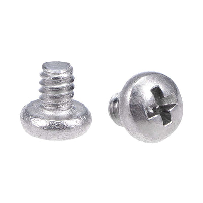 Harfington Uxcell Machine Screws Pan Phillips Cross Head Screw 304 Stainless Steel Fasteners Bolts 50pcs