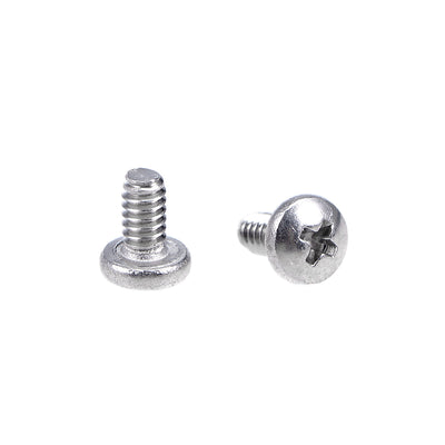 Harfington Uxcell Machine Screws Pan Phillips Cross Head Screw 304 Stainless Steel Fasteners Bolts 50pcs